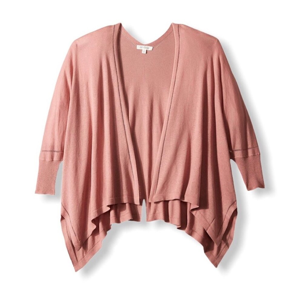 NVELOP Women's Cardigan Wild Rose Knit Dolman Sleeve
